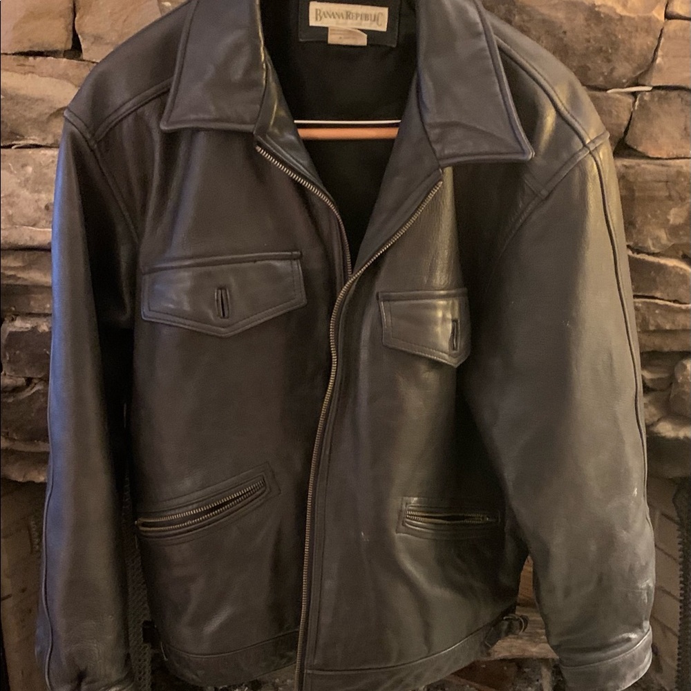 Vintage Banana republic leather jacket
